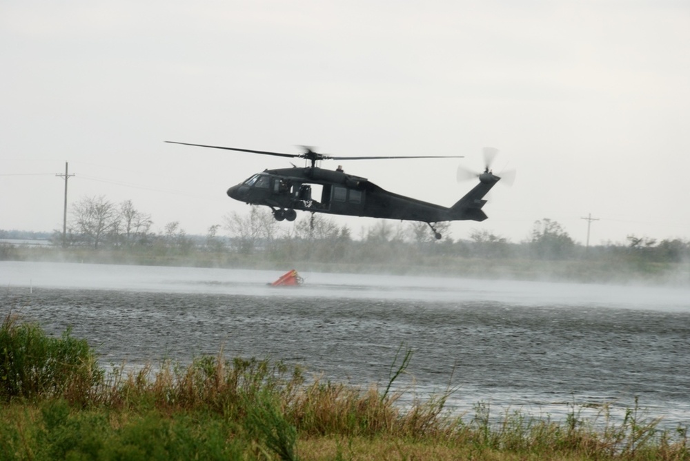 National Guard Aids Stranded Livestock in Louisiana