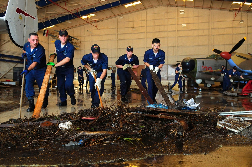 Sailors move sewage waste, debris from Lone Star Flight Museum