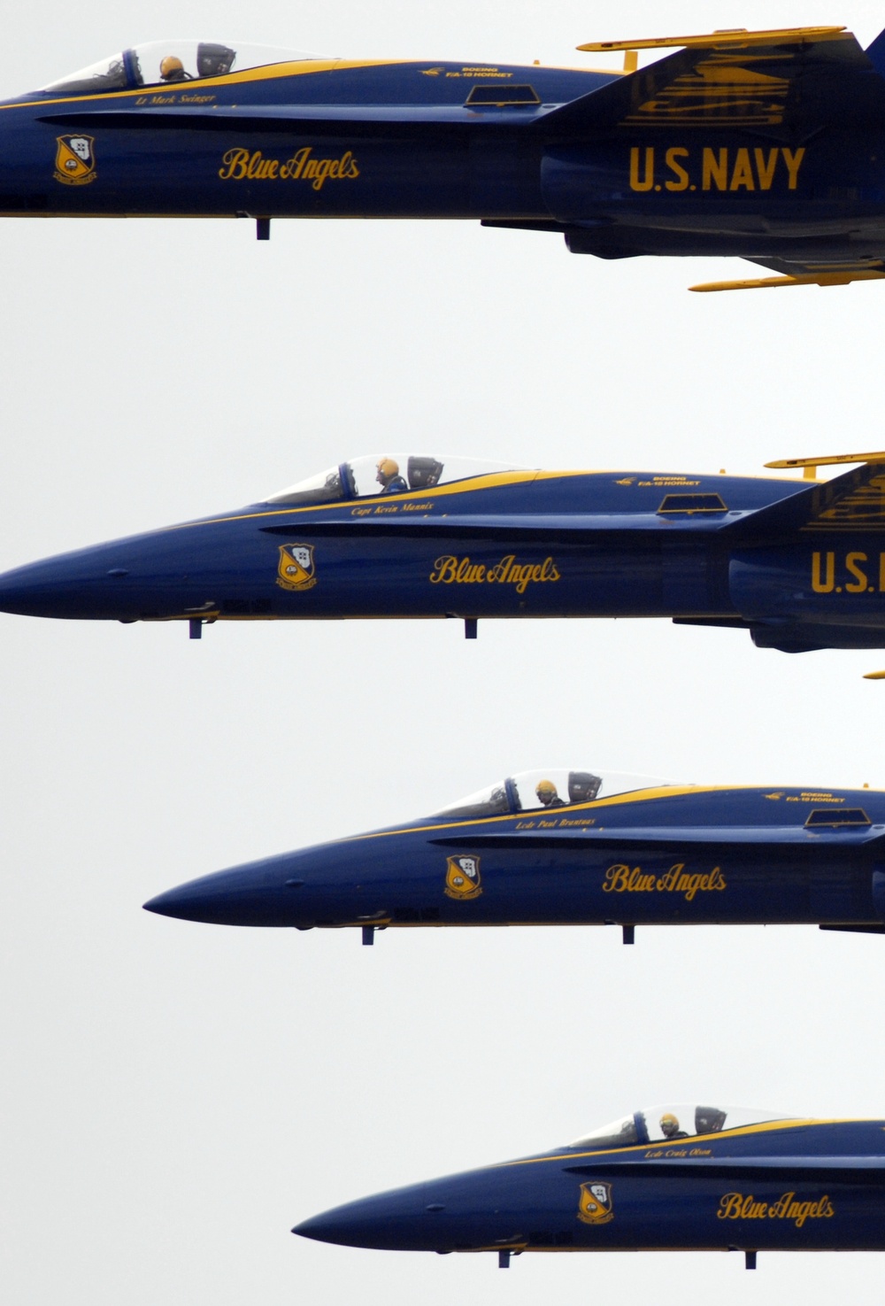 Blue Angels Soar During the 50th Anniversary Air Show at Naval Air Station Oceana