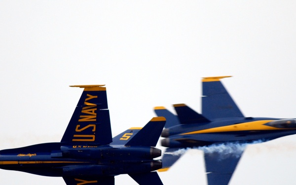 Blue Angels Soar during the 50th Anniversary Air Show at Naval Air Station Oceana