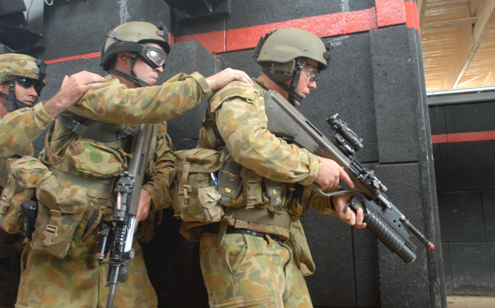 Australian Soldiers Practice MOUT at JMRC