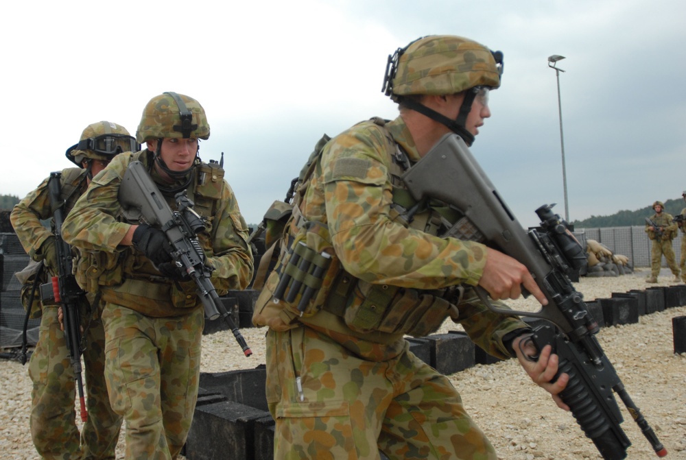 Australian Soldiers Practice MOUT at JMRC