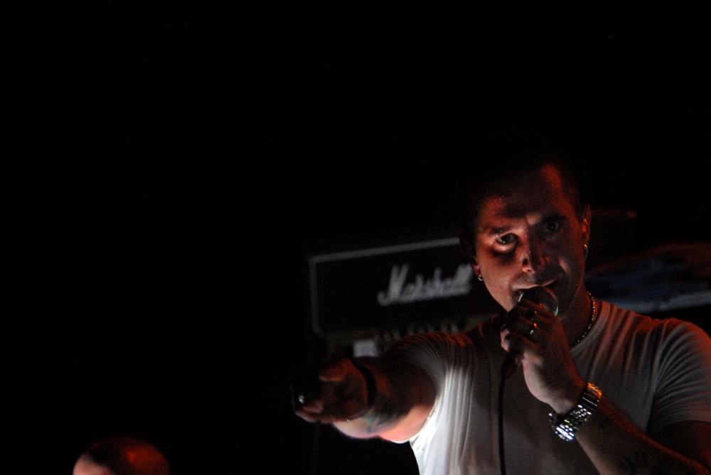 Scott Stapp performs on USS Ronald Reagan