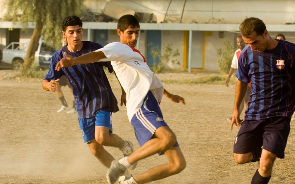Kut Iraqi Police continue soccer outreach