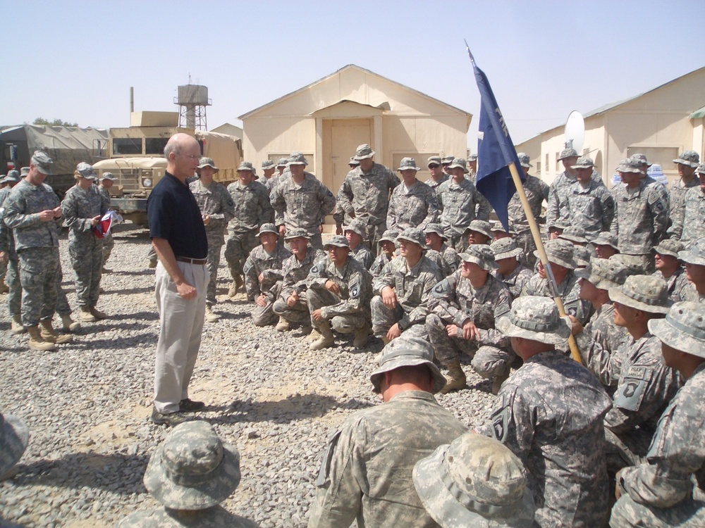 Secretary of the Army Geren visits Ghazni, Texas ADT