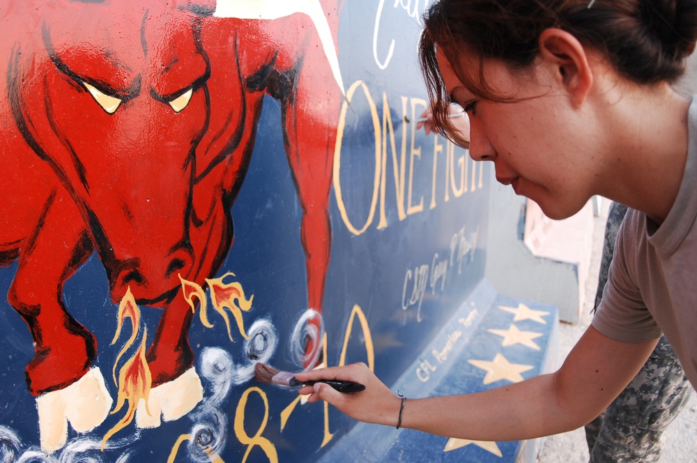 Mural Paintings at Camp Buehring