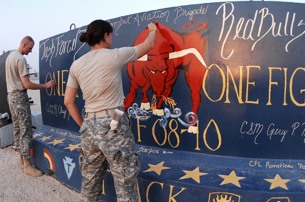 Mural Paintings at Camp Buehring