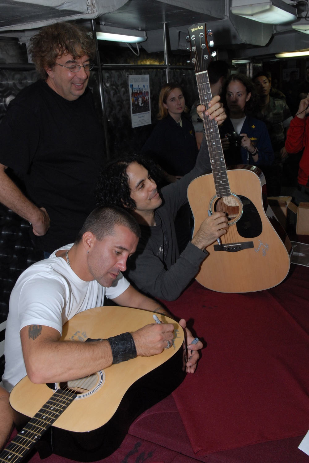 Scott Stapp Performs on USS Ronald Reagan