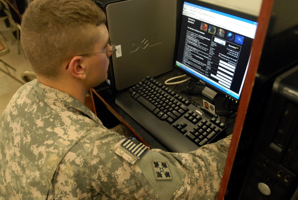NCO Builds New Internet Cafe for Raider MWR