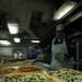 Pizza night aboard the USS Ronald Reagan