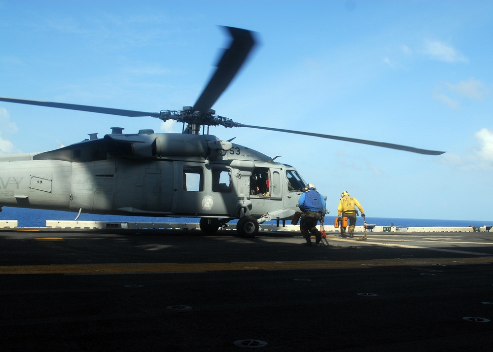 MH-60S Sea Hawk aboard USS Peleliu
