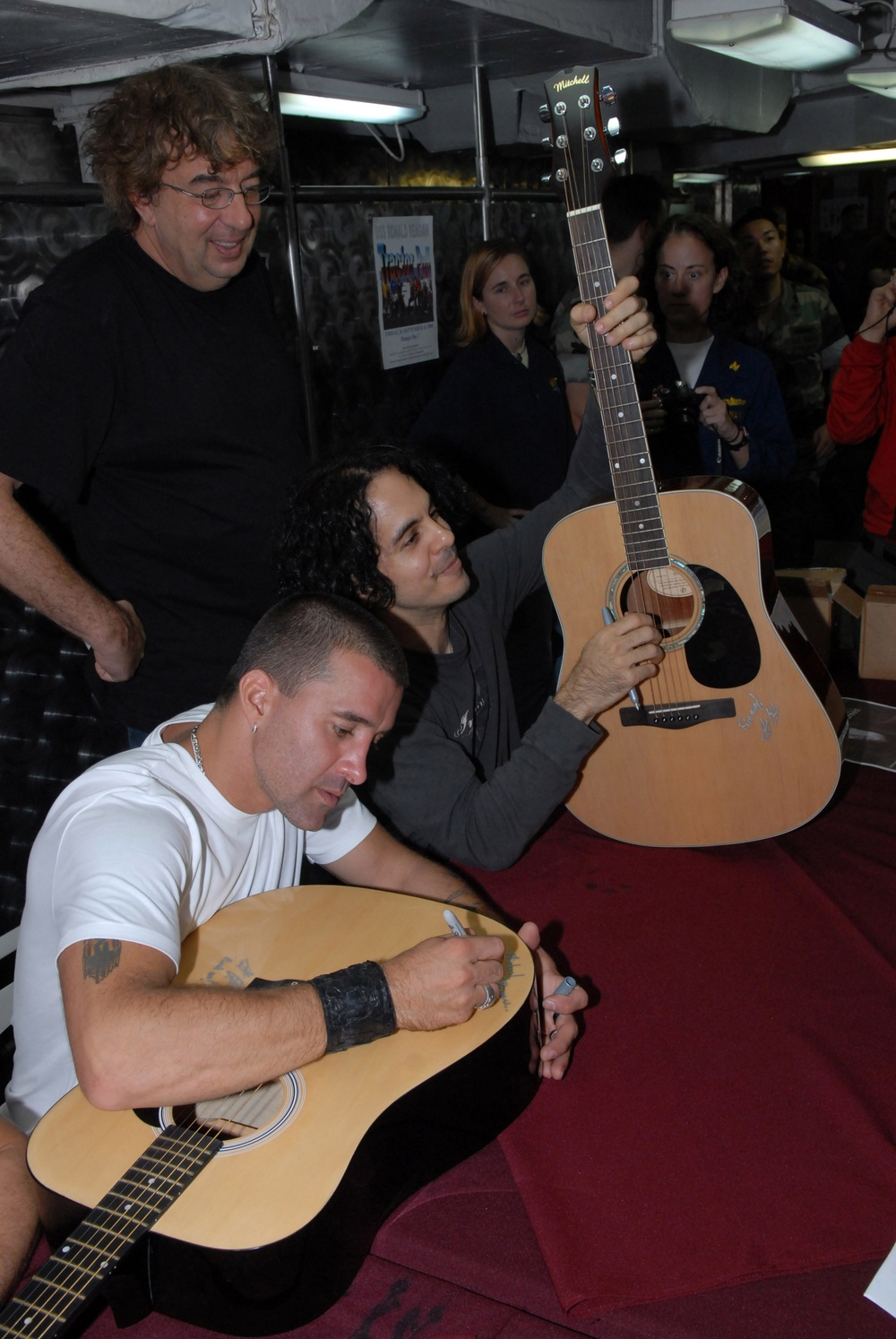 Scott Stapp on USS Ronald Reagan