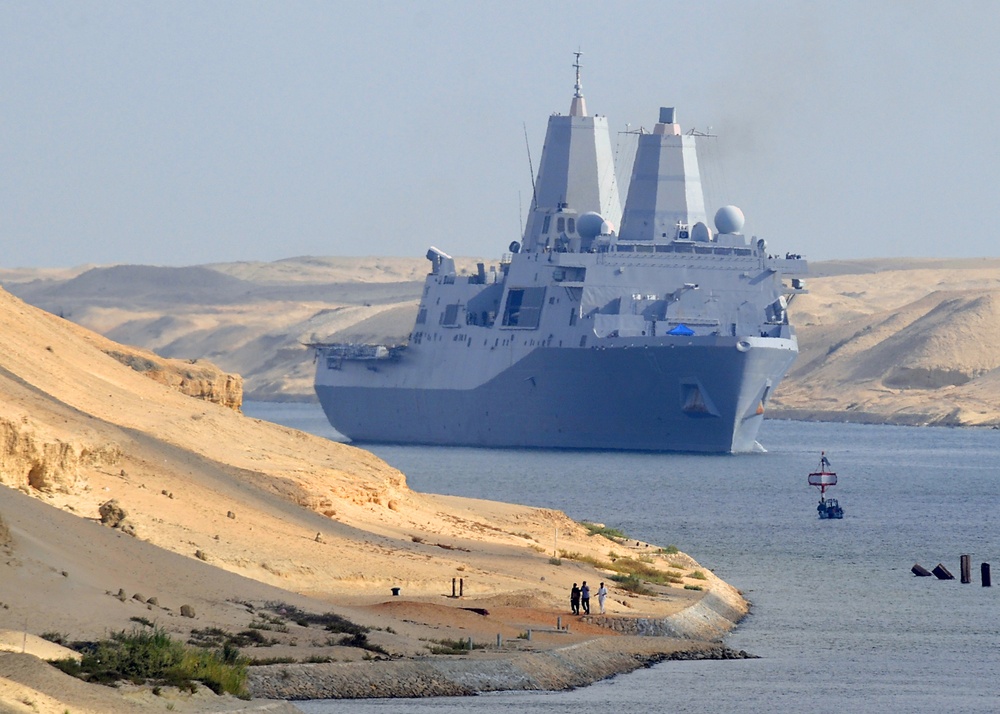 San Antonio Transits the Suez Canal