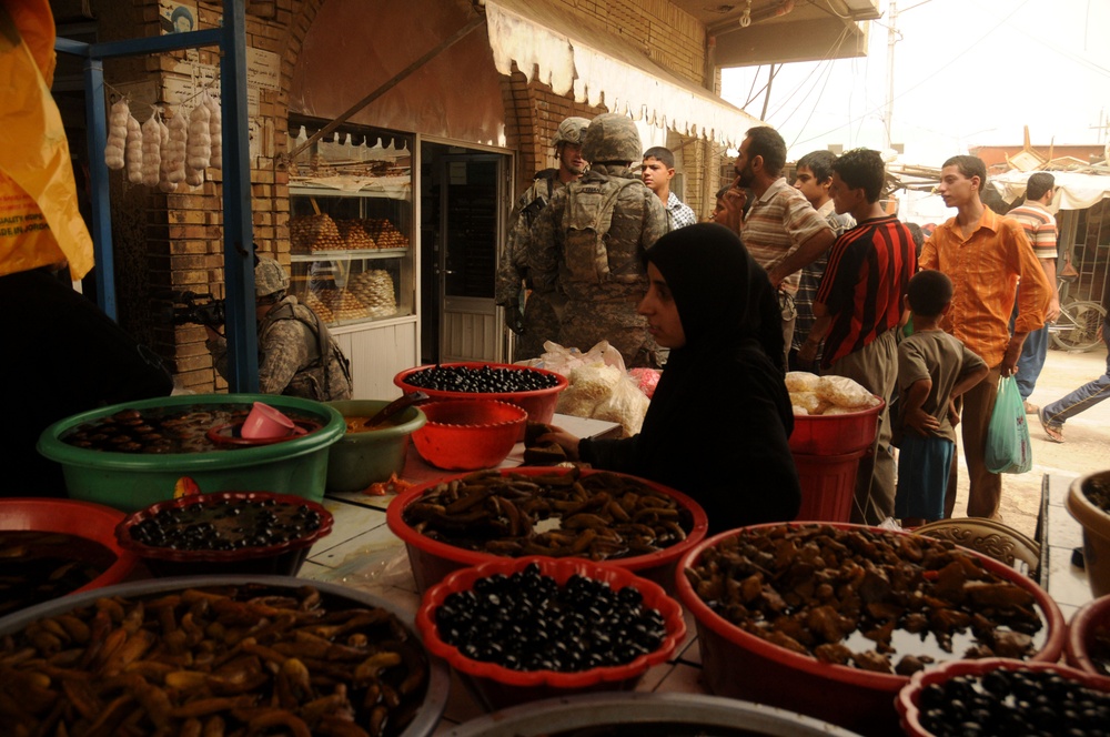Sadr City market bustles with business