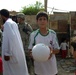 2nd Platoon issues soccer balls to &quot;Shanty Town&quot;