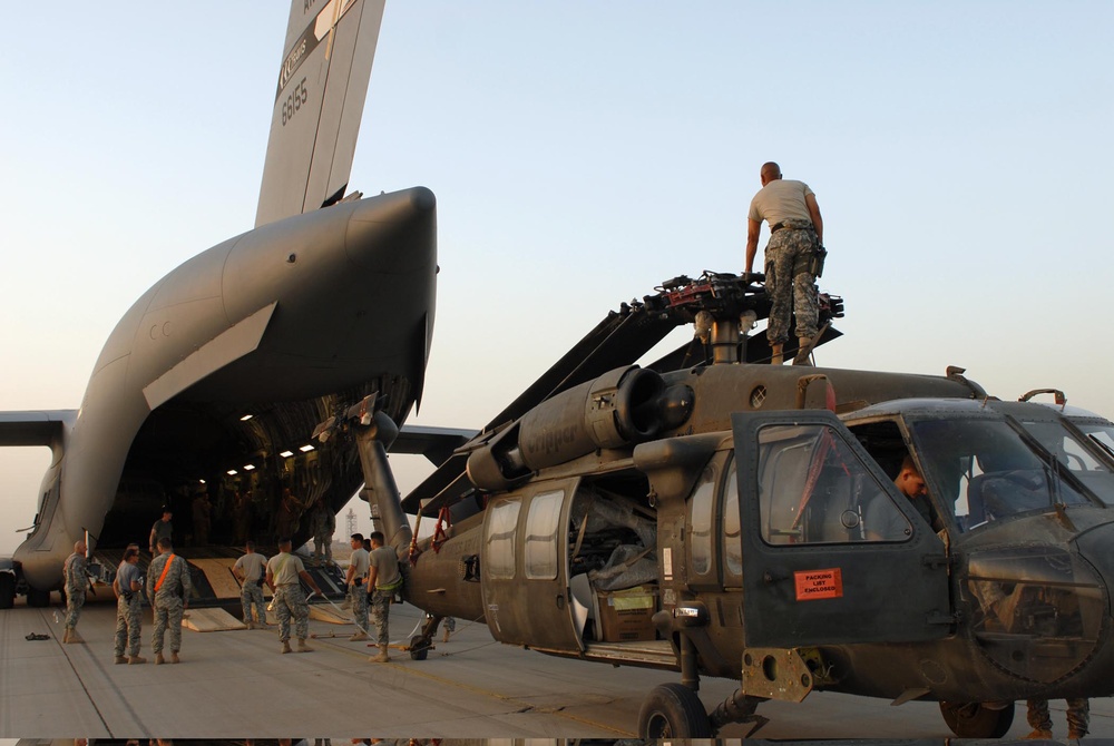 Task Force Storm heads home: Black Hawk unit Germany-bound after nomadic Iraq tour