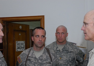 Secretary of the Army Visits 126th Press Camp Headquarters