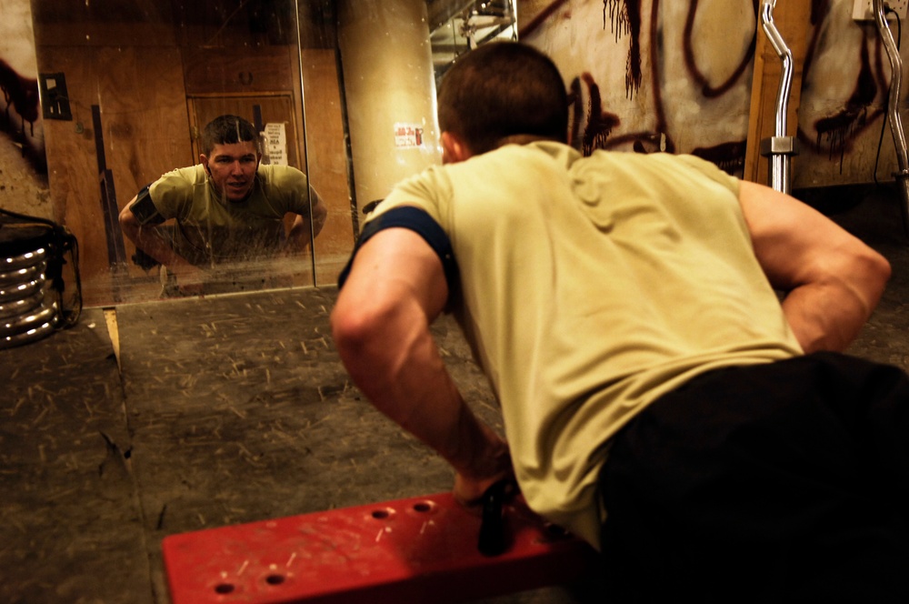 U.S. Soldiers Conduct Physical Training