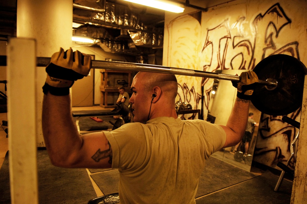 U.S. Soldiers Conduct Physical Training