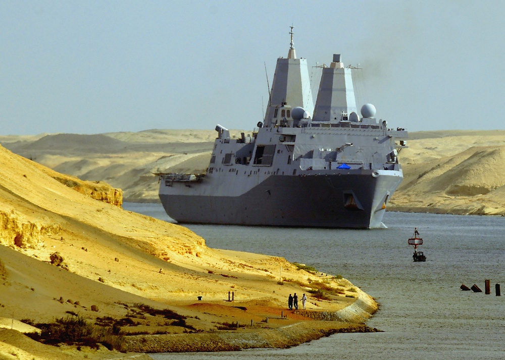 Passing through the Suez Canal