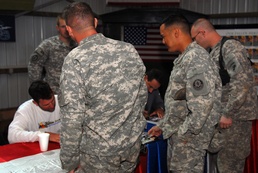 Former MLB players boost morale