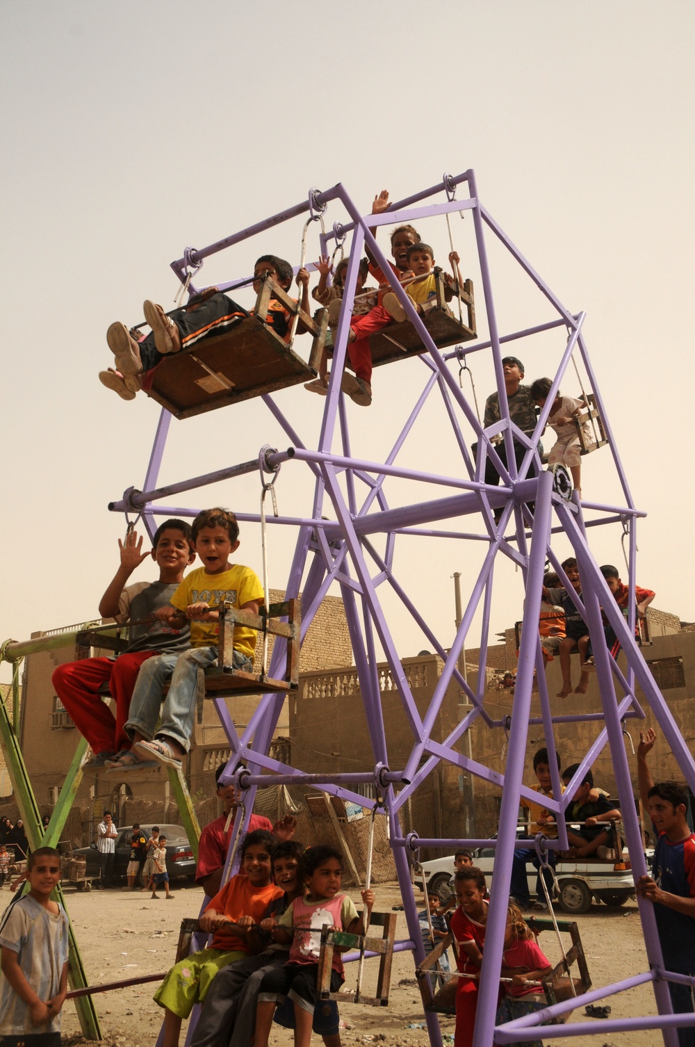 Civil Affairs Conduct Patrol in Sadr City