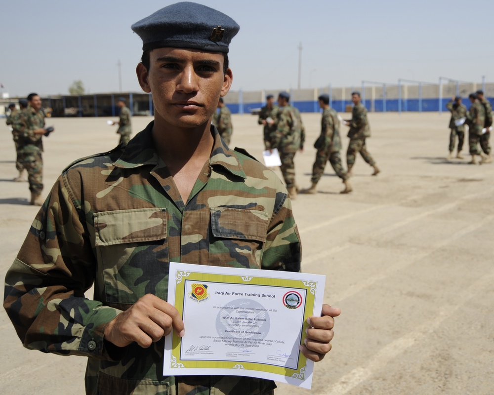 Iraqi Air Force Warrant Officers Graduate at Al Taji Air Base