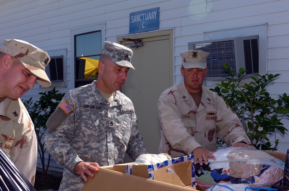 Box of goods for Haitian Hurrican Ike survivors