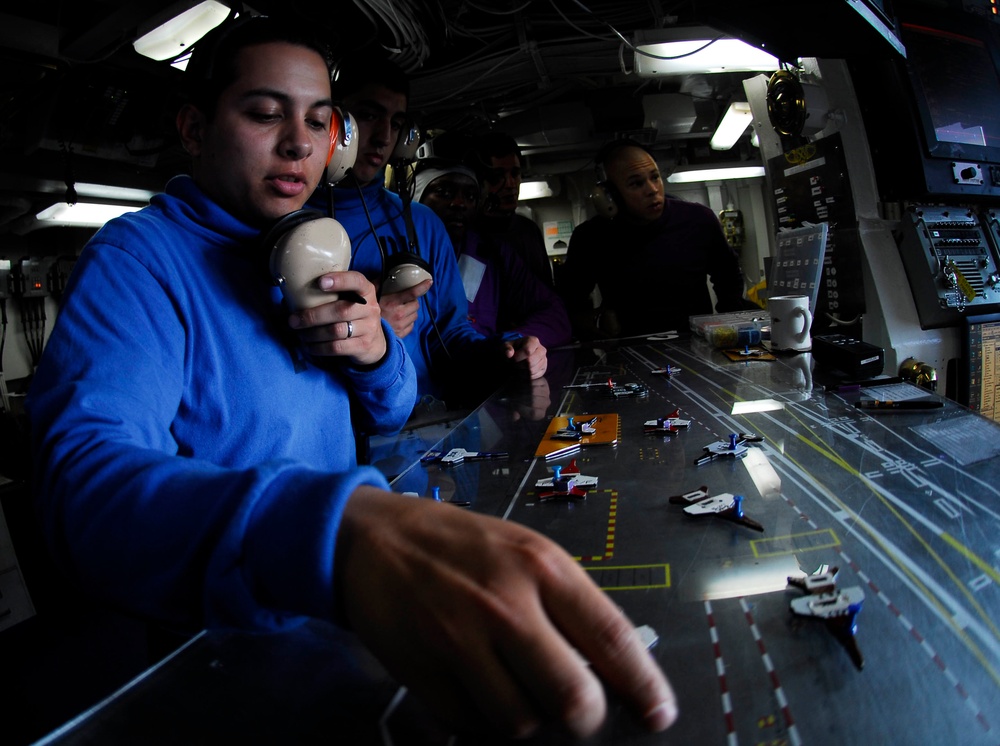 marking aircraft movements on "Ouija board"