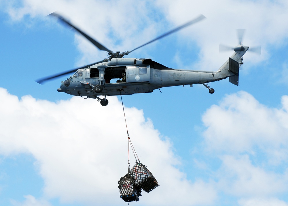 Vertical replenishment in Indian Ocean