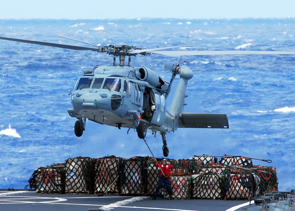 Vertical replenishment in Indian Ocean