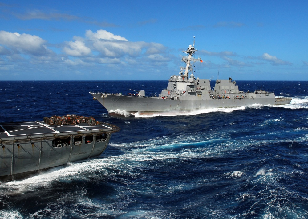 Vertical replenishment in Indian Ocean