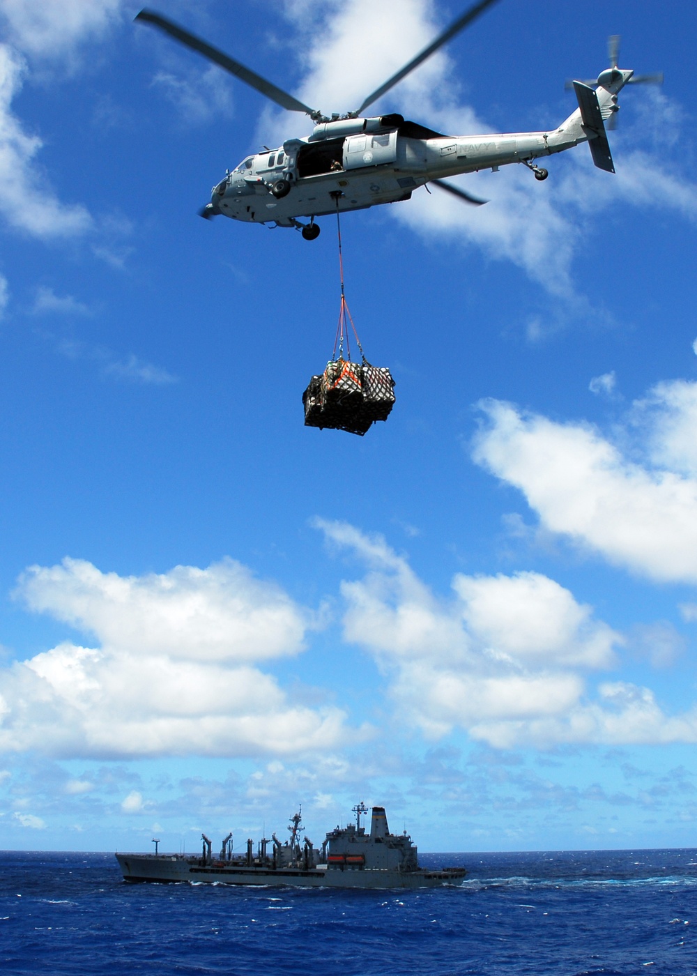 Vertical replenishment in Indian Ocean