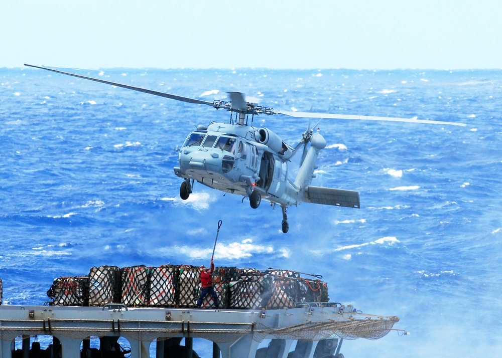 Vertical replenishment in Indian Ocean