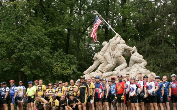 Guard cyclists take part in Wounded Warrior Unity Ride