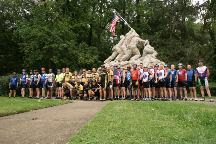 Guard cyclists take part in Wounded Warrior Unity Ride