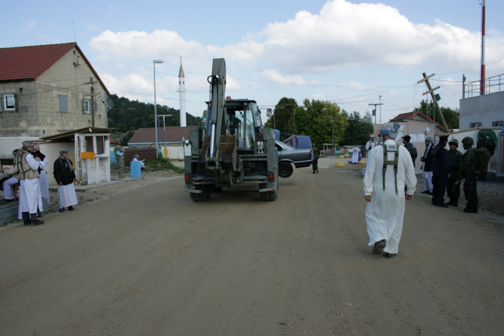 Welsh Civil Affairs Cleans Up Mock Village at Cooperative Spirit '08