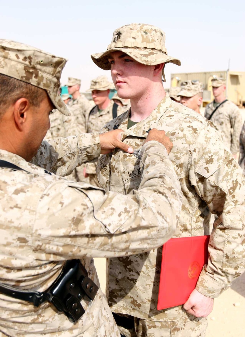 Marine Air Control Squadron-1 sailors earn Fleet Marine Force badges