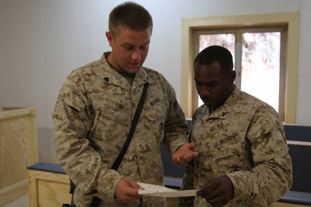 Marine Corporal Leads Construction of New Courtroom