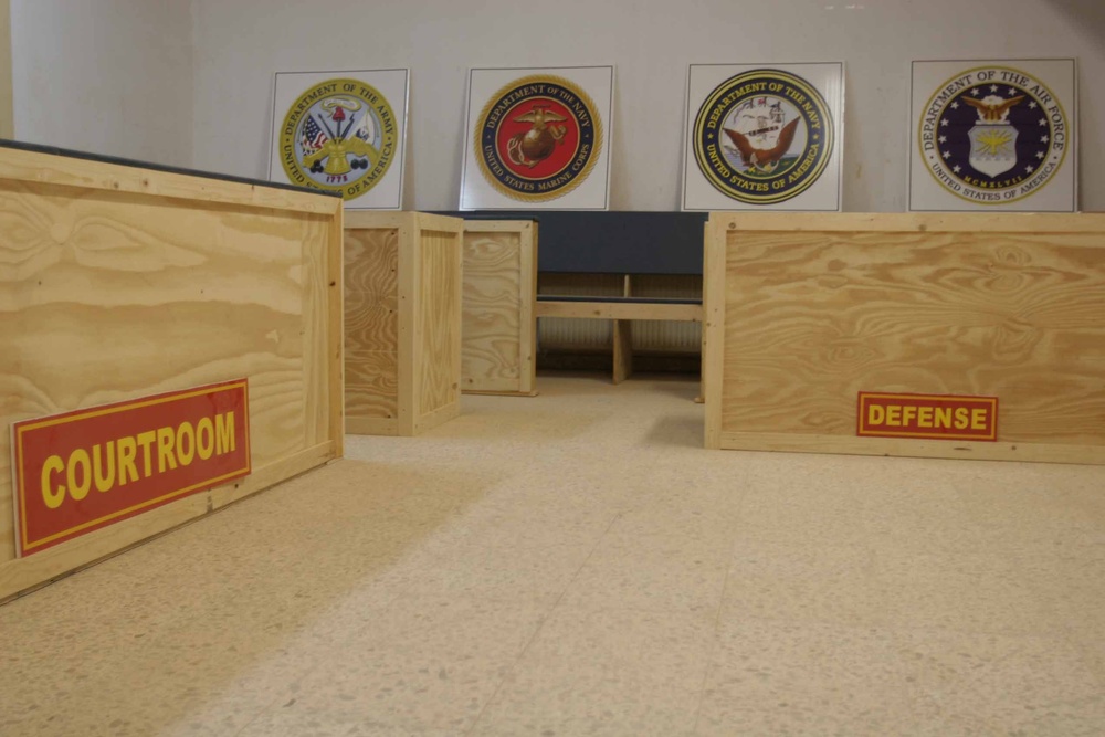 Marine corporal leads construction of new courtroom