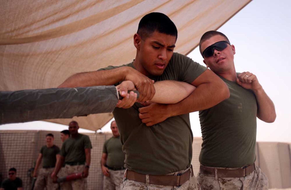 Marine Unmanned Vehicle Squadron 2 taps out martial arts: 103 Marines advance belt level