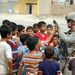 Soldier makes friends with Iraqi children