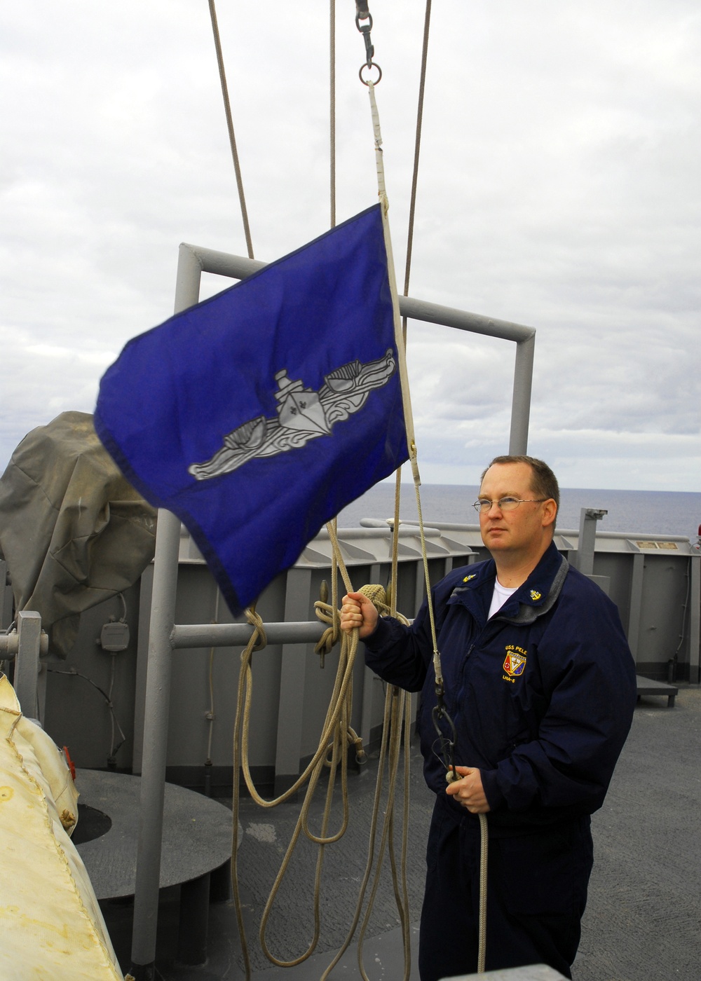 Award Ceremony on the Flight Deck