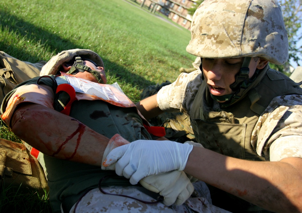 When no one hears, 'Corpsman up!'