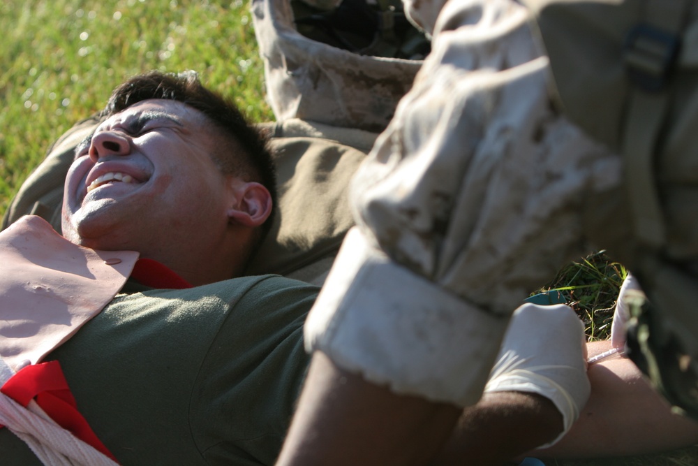 When no one hears, 'Corpsman up!'