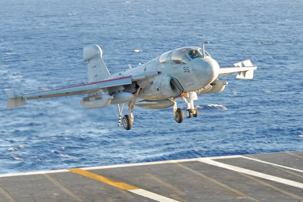 Prowler lands on USS John C. Stennis