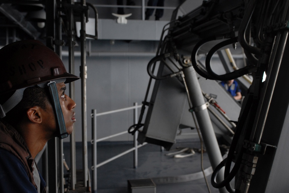 Training evolution aboard the USS Ronald Reagan