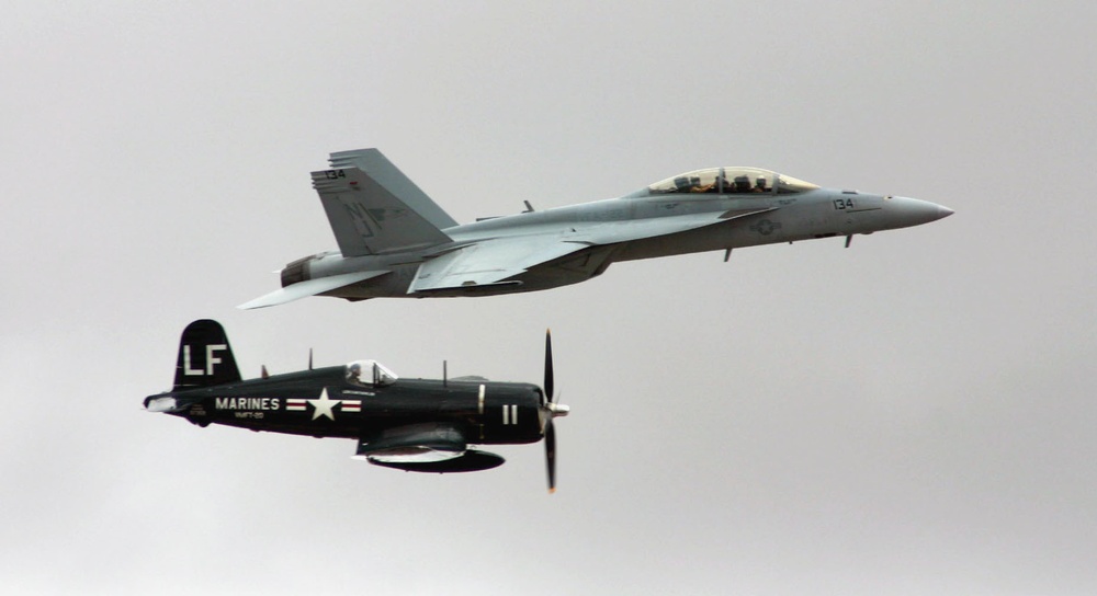 Legacy Flight at the Marine Corps Air Station Miramar Air Show