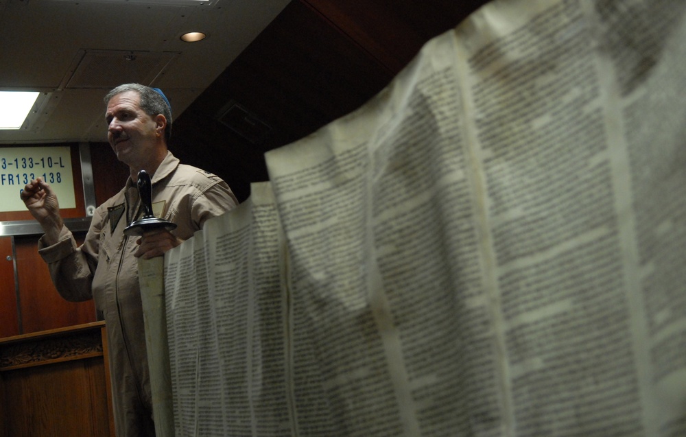 Celebrating Yom Kippur aboard the USS Ronald Reagan