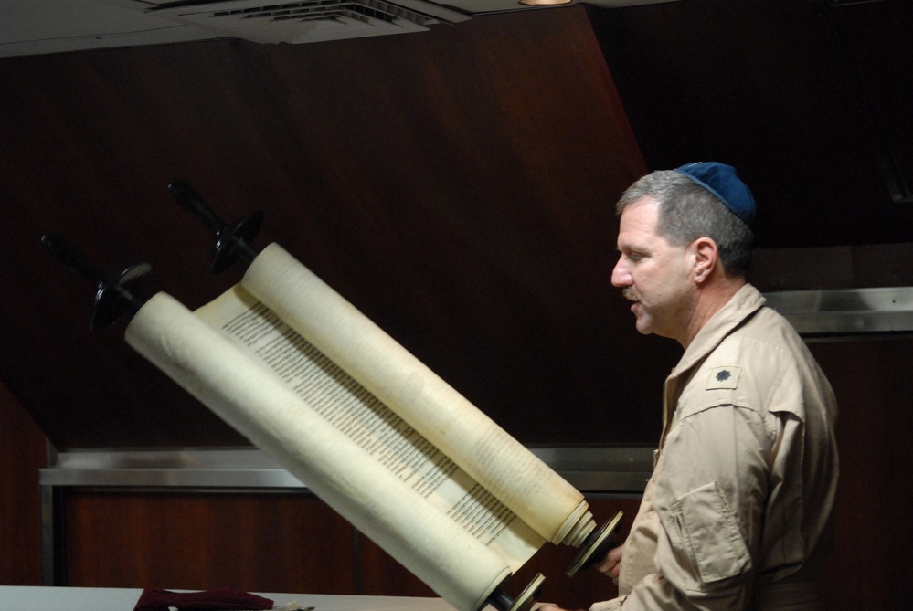 Celebrating Yom Kippur aboard the USS Ronald Reagan